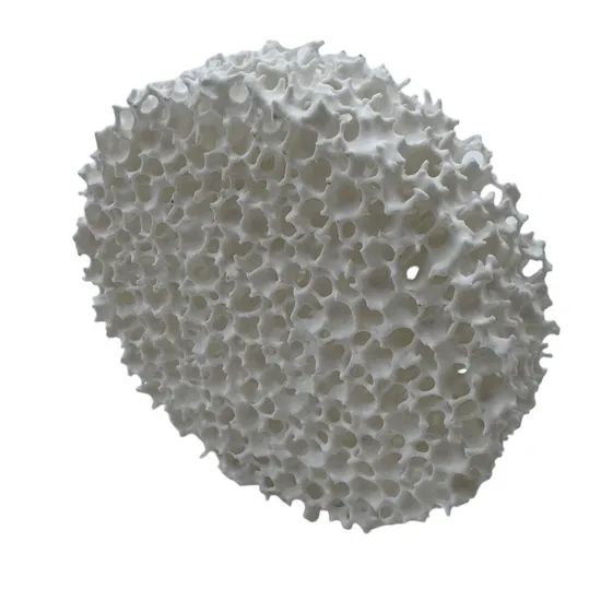 Alumina Ceramic Foam Filter D80X20 15ppi for Aluminum Alloy Molten Metal Filtration